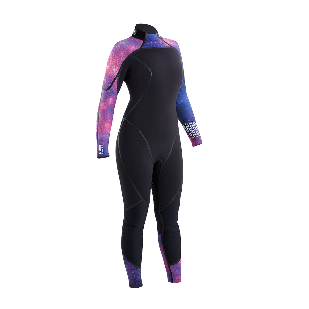 Aqualung フルスーツ 5mm Sサイズ ブラック/ピンク Women's Aqua Lung AquaFlex 5mm Jumpsuit - Galaxy — Rowand's Reef